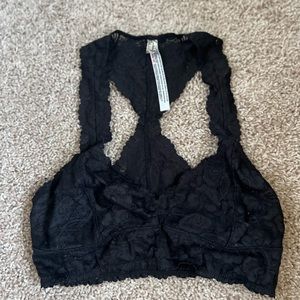 Free People black lace bralette - size M